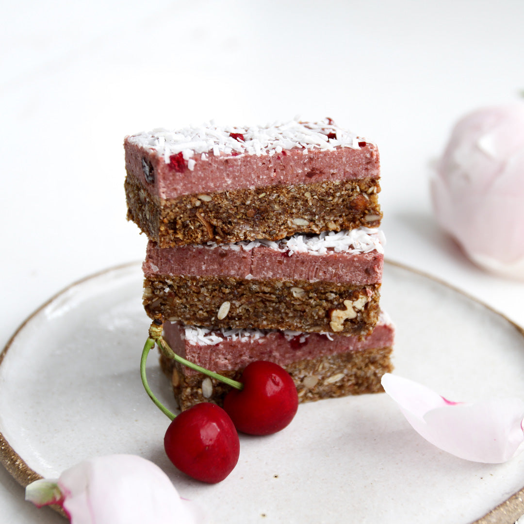 R E C I P E: Christmas Breakfast Cherry Ripe Slice