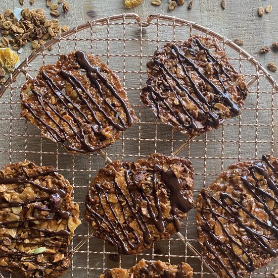 Magdalena Roze's Hazelnut, Chocolate & Orange Florentines