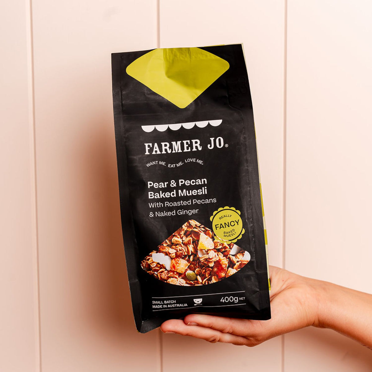 Pear & Pecan Baked Muesli With Huge Roasted Pecans & Naked Ginger