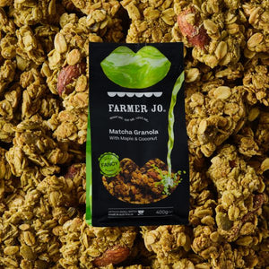 Matcha Granola With Maple & Coconut