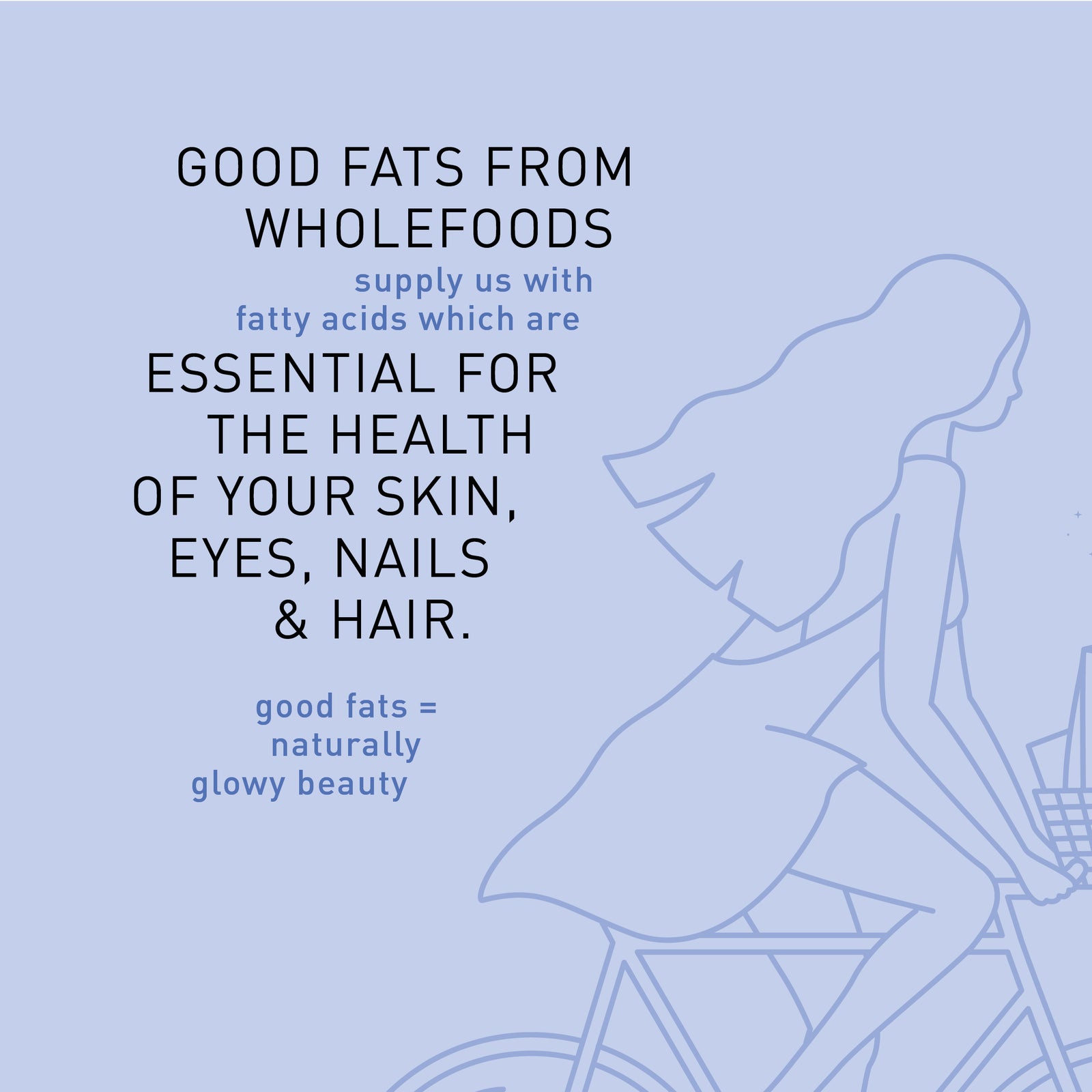 F A C T: good fats = naturally glowy beauty