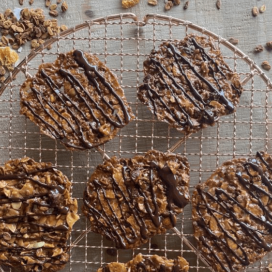 Magdalena Roze's Hazelnut, Chocolate & Orange Florentines - FarmerJo