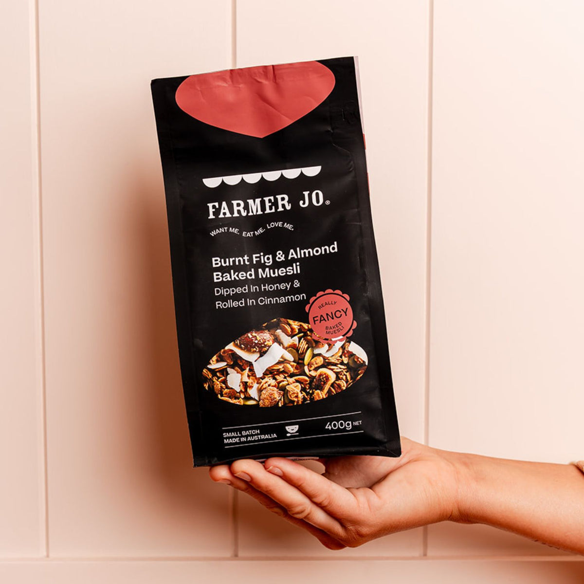 Burnt Fig & Almond Baked Muesli Dipped In Honey & Rolled In Cinnamon