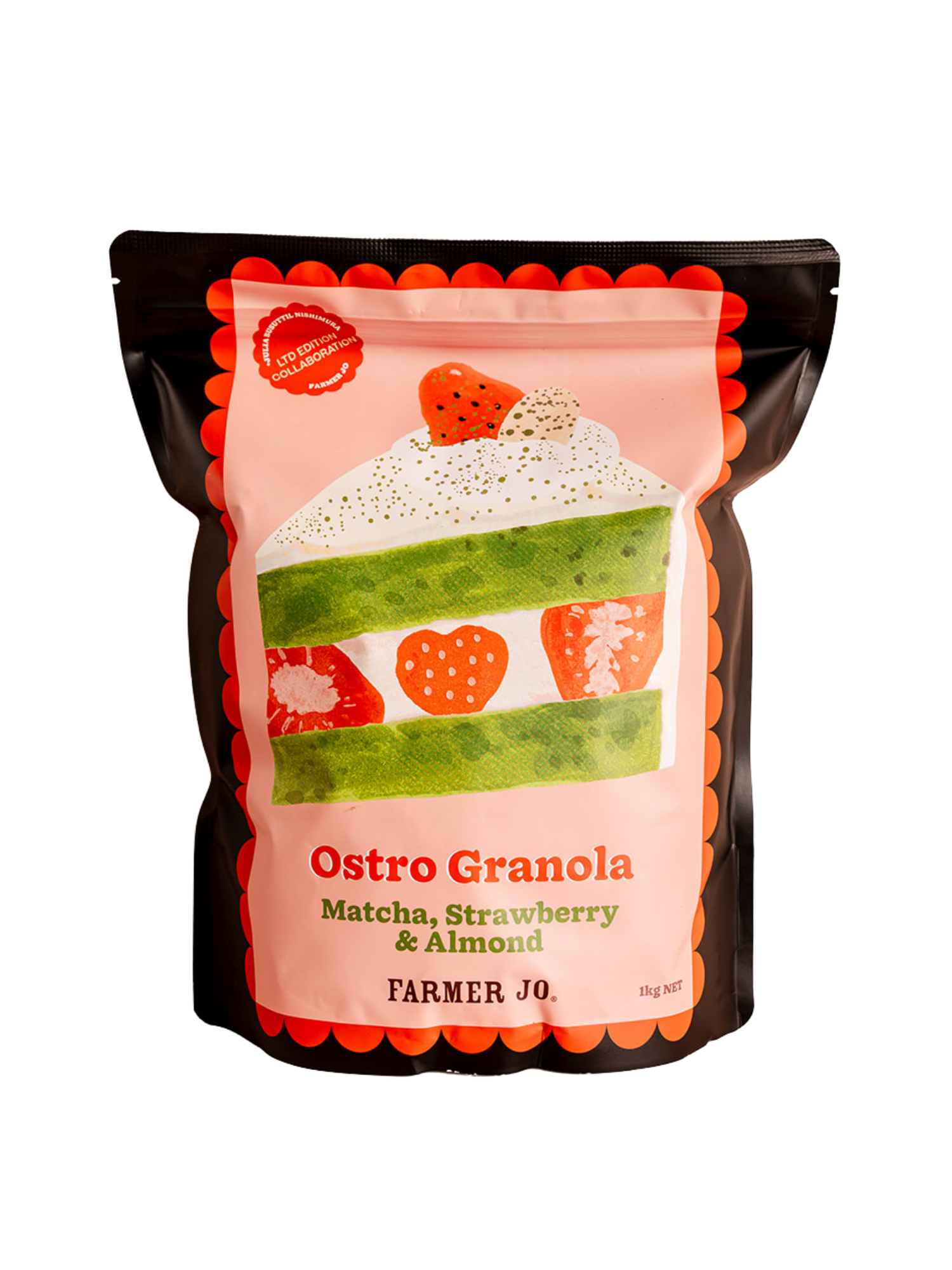 Ostro Granola Matcha, Strawberry & Almond