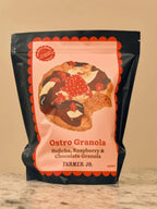 Hojicha, Coconut, Dark Chocolate and Raspberry Granola 1kg