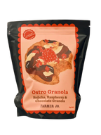 Hojicha, Coconut, Dark Chocolate and Raspberry Granola 1kg