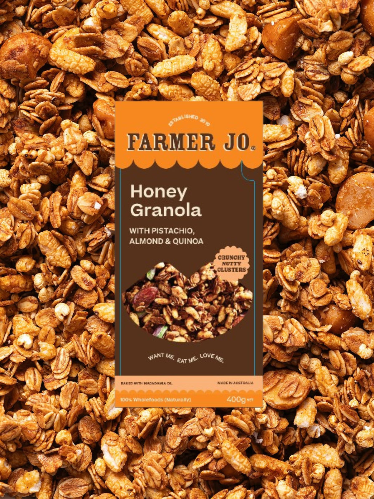 Test Honey Granola With Quinoa Whole Almonds & Pistachios