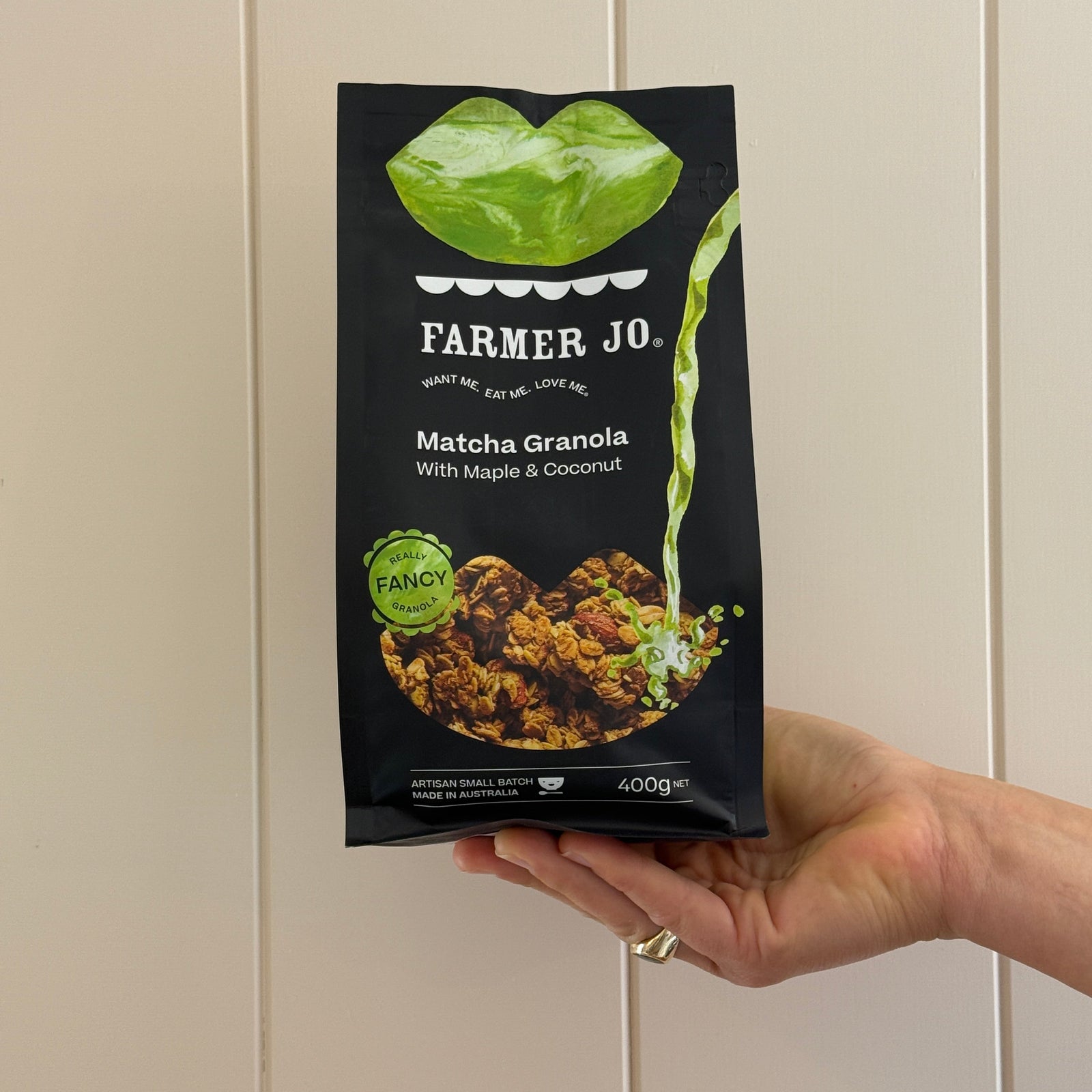 Matcha Granola With Maple & Coconut