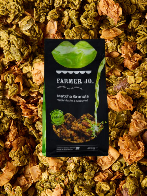 Matcha Granola with Maple & Coconut