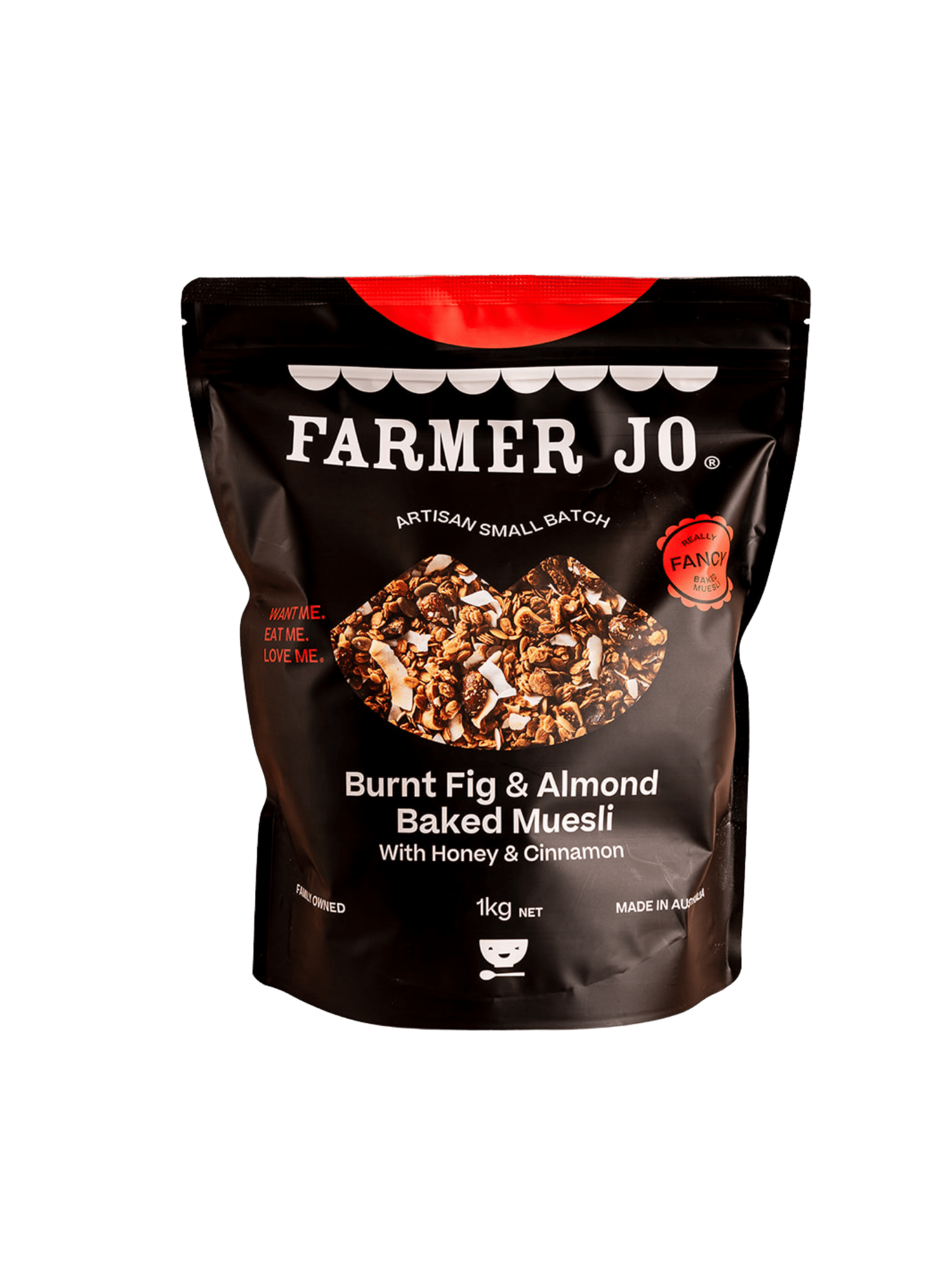 Burnt Fig & Almond Baked Muesli Dipped In Honey & Rolled In Cinnamon - FarmerJo