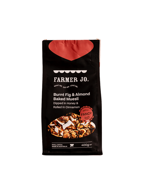 Burnt Fig & Almond Baked Muesli Dipped In Honey & Rolled In Cinnamon - FarmerJo