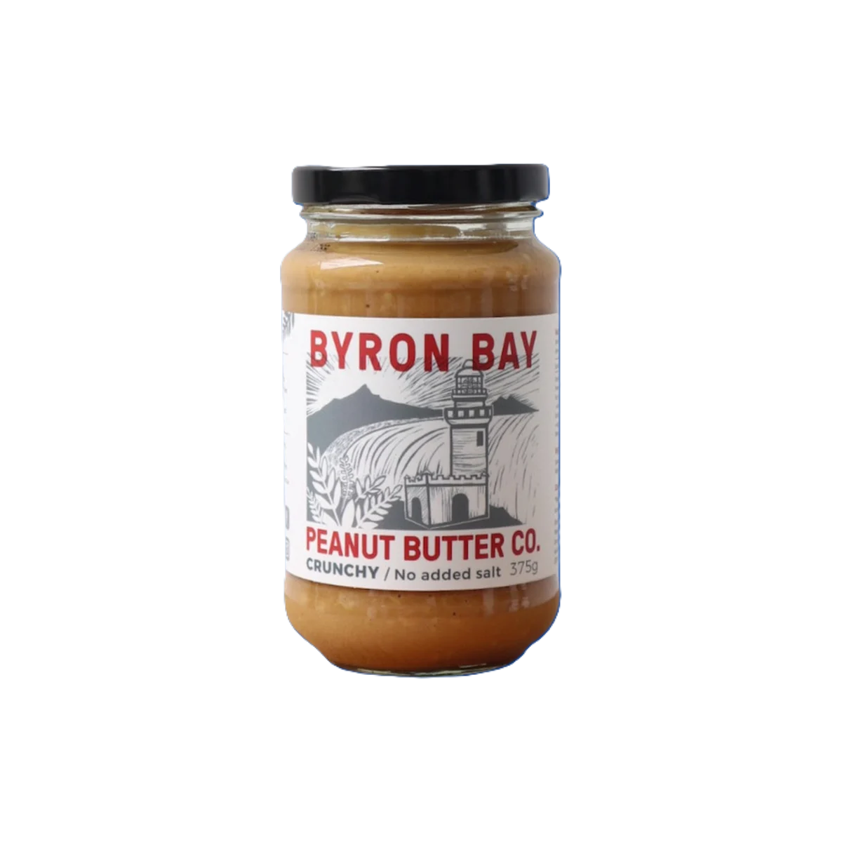 Byron Bay Peanut Butter Co. Crunchy No Added Salt 375g