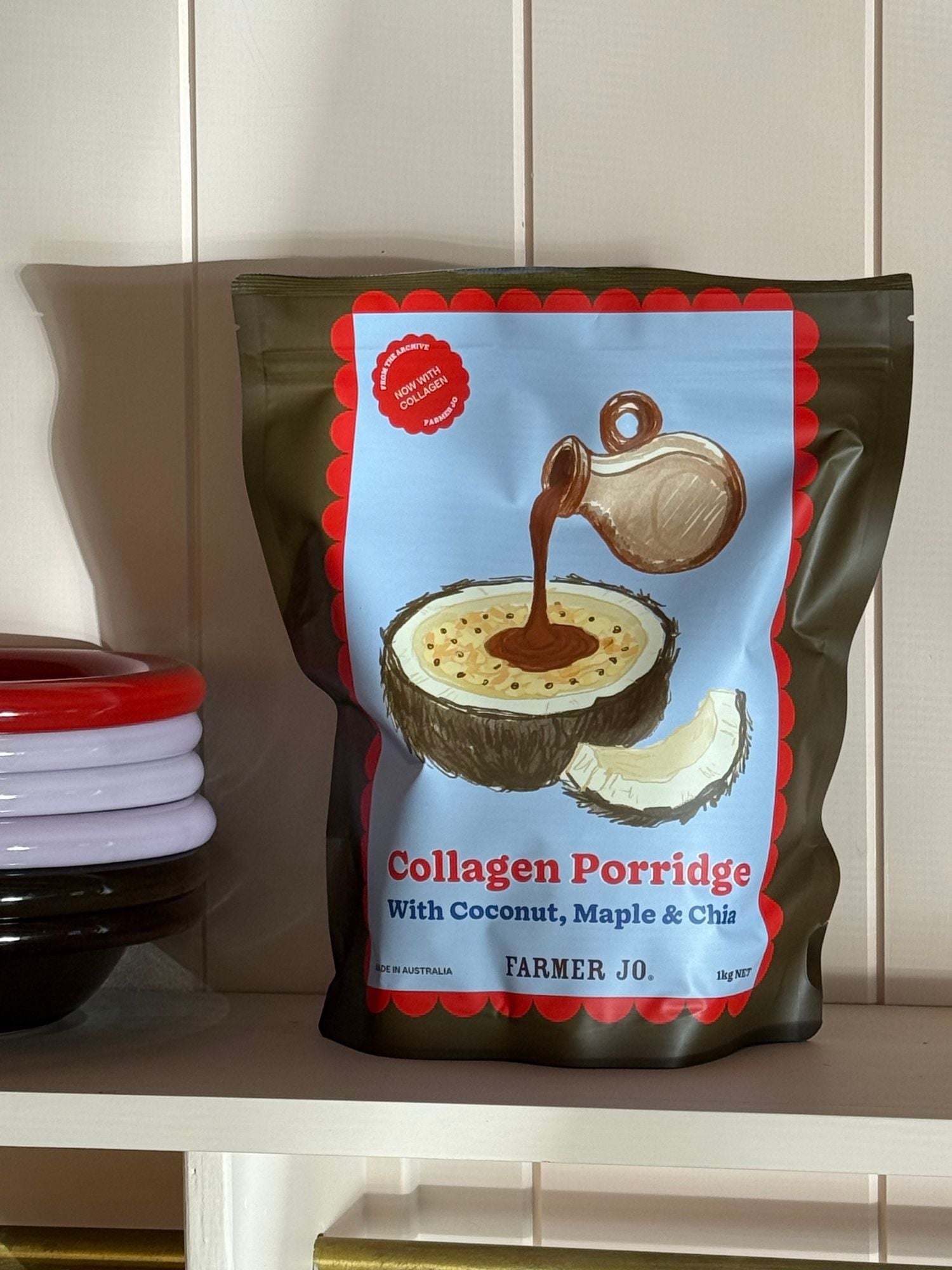 Collagen Porridge with Coconut, Maple & Chia 1kg - FarmerJo