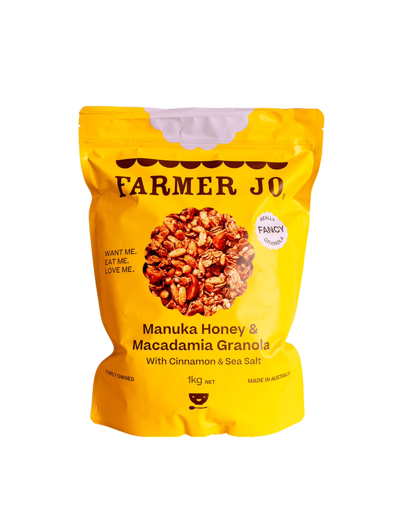 Manuka Honey & Macadamia Granola - FarmerJo