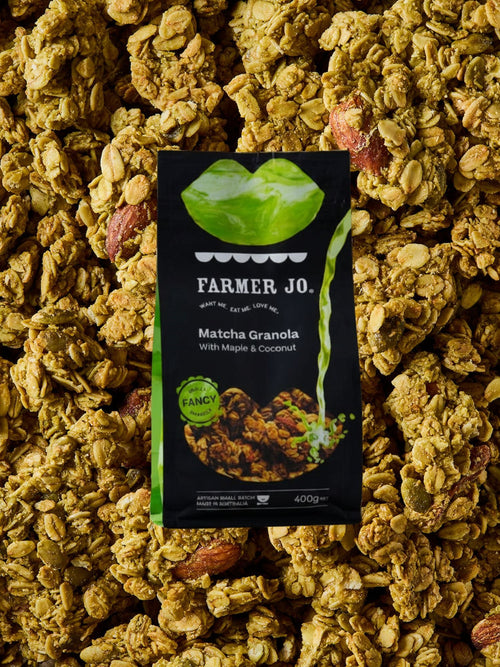 Matcha Granola with Maple & Coconut - FarmerJo