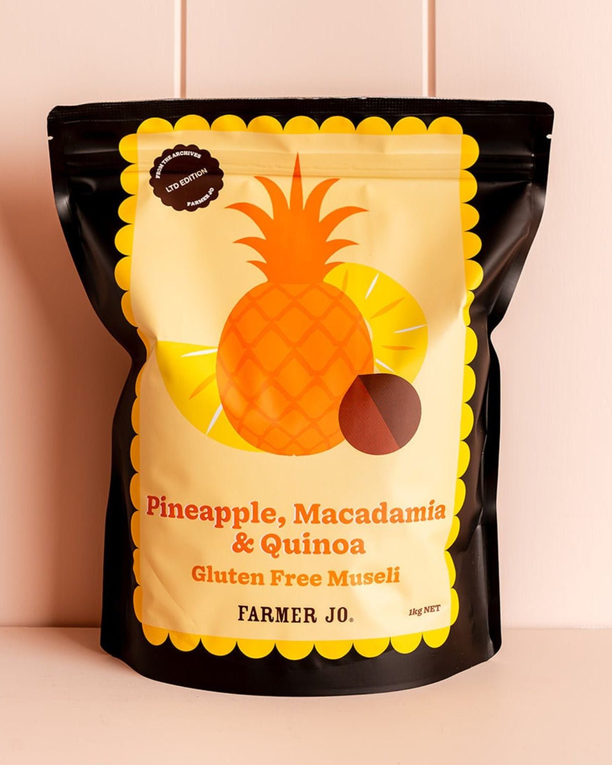 Pineapple, Macadamia & Quinoa Gluten Free Muesli - FarmerJo