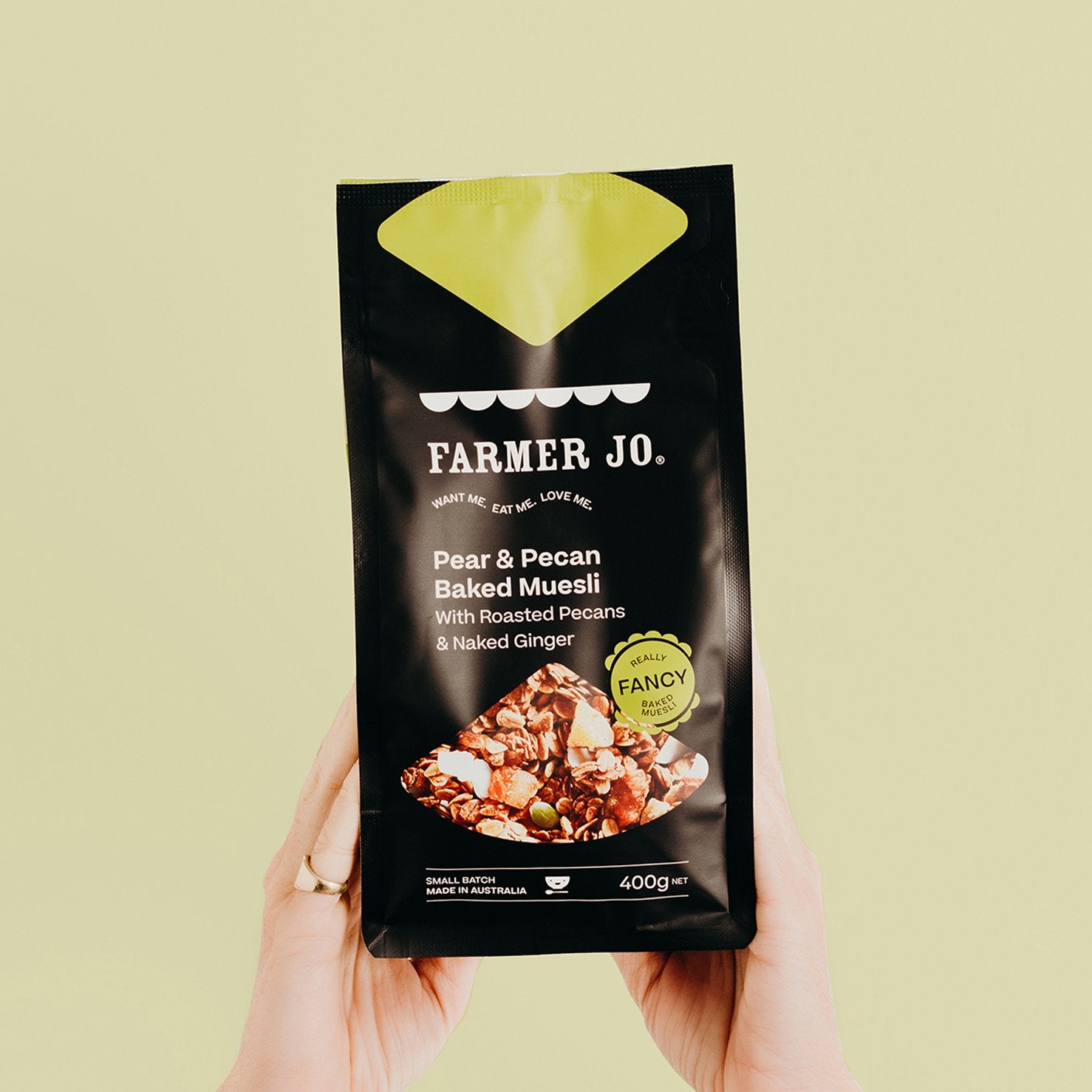 Pear & Pecan Baked Muesli With Huge Roasted Pecans & Naked Ginger